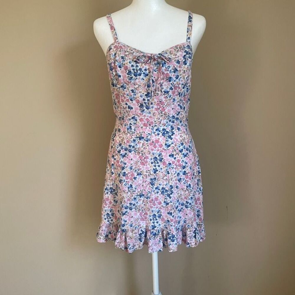 Wallflower Y2K Floral Baby Doll Cottagecore Soft Girl Size Large Mini Dress